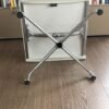 Vitra EA 223 hocker, wit leder - Afbeelding 3