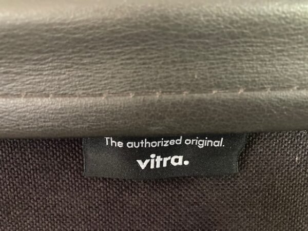 Vitra Eames EA 219 , chroom, zwart leder ook achterzijde - Afbeelding 3