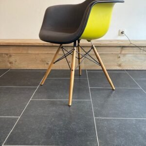 Vier Vitra DAW volledig bekleed , esdoorn goud, mosterd