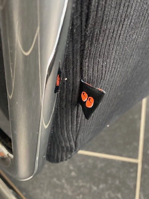 Gispen 407 fauteuil, chroom, nieuwe zwarte ribstof - Afbeelding 6