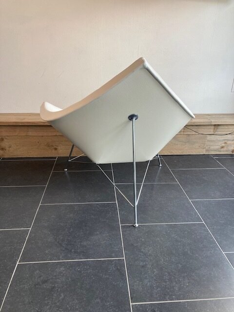 Vitra George Nelson Coconut Chair, wit leder - Afbeelding 4