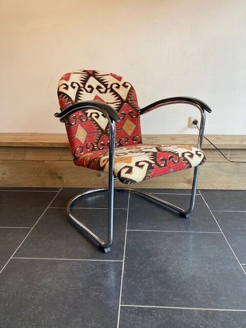 Gispen 414 fauteuil, unieke uitvoering