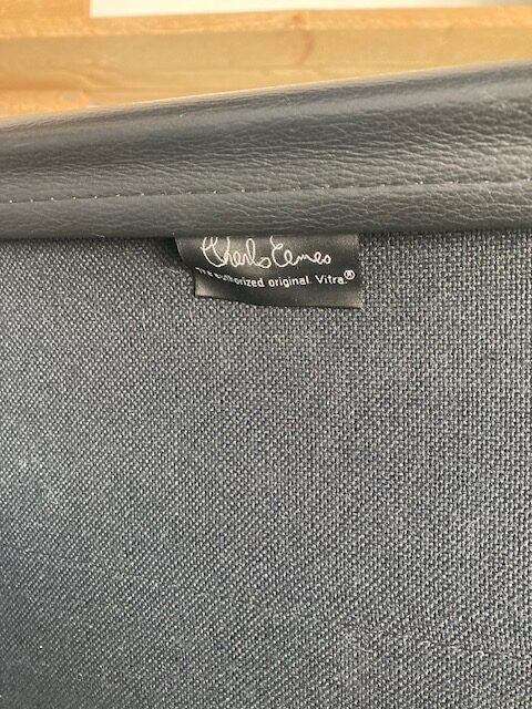 Vitra Eames EA 219 bureaustoel, chroom, zwart leder - Afbeelding 5